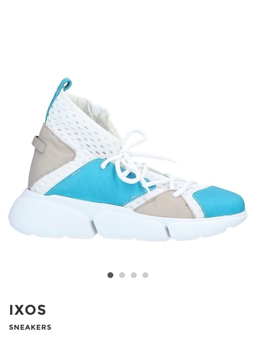 Ixos Blue-White-Taupe Unique Sneakers